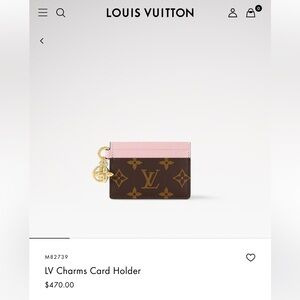 Louis Vuitton LV Charms Card Holder Wallet